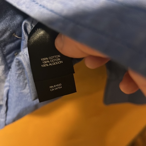 Men’s Kenneth Cole Blue Long Sleeve Button Down Size Large - Picture 8 of 9